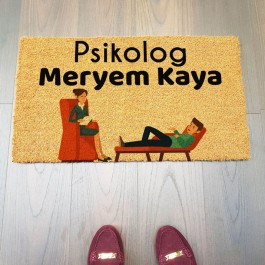 Psikolog Kişiye Özel Kapı Paspası