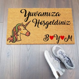 Unicorn Tasarımlı Hediyelik Paspas