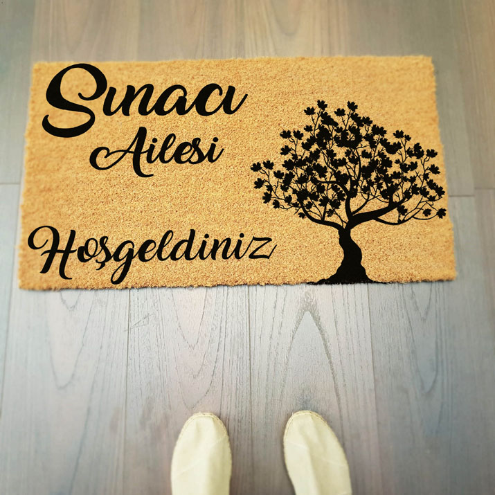 Ağaçlı Hediyelik Paspas