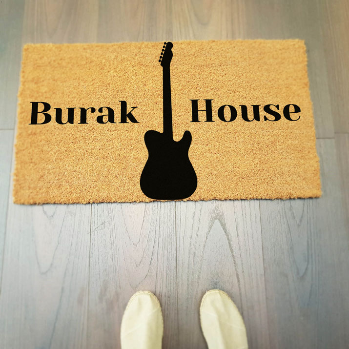 Elektro Gitar Kapı Paspası