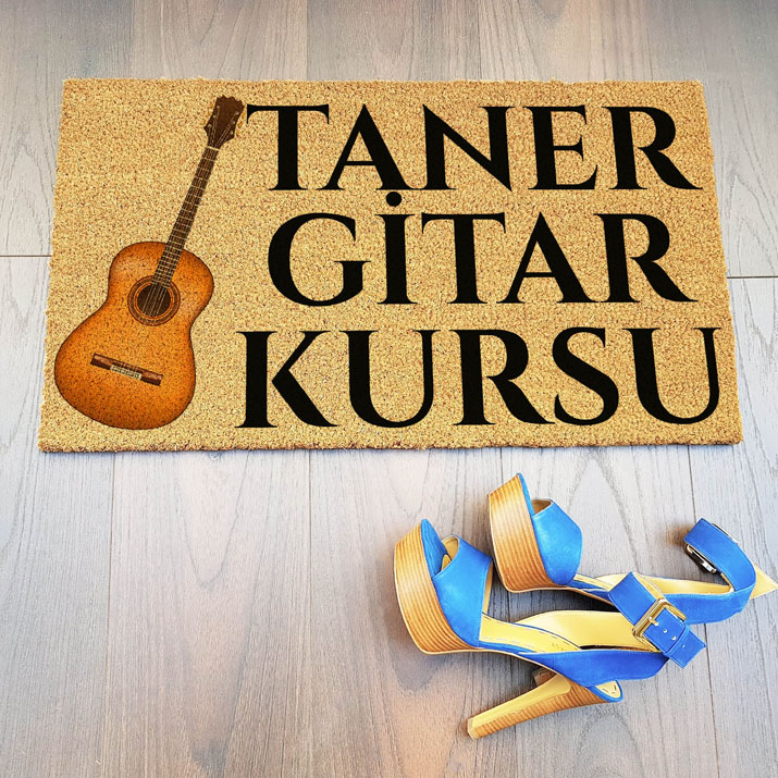 Gitar Tasarımlı Paspas