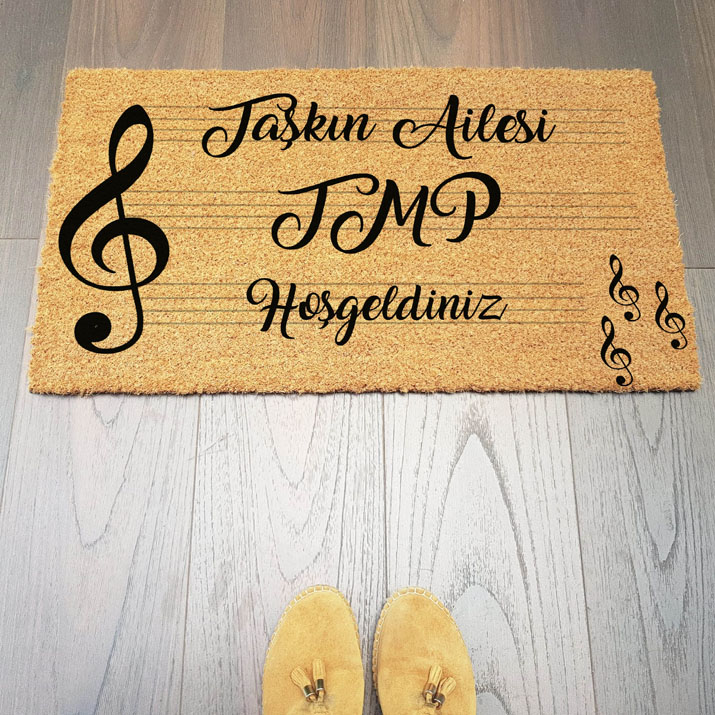 Müzik Notaları Kapı Paspası
