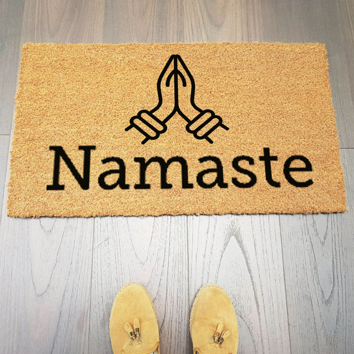 Namaste Yoga Tasarımlı Paspas